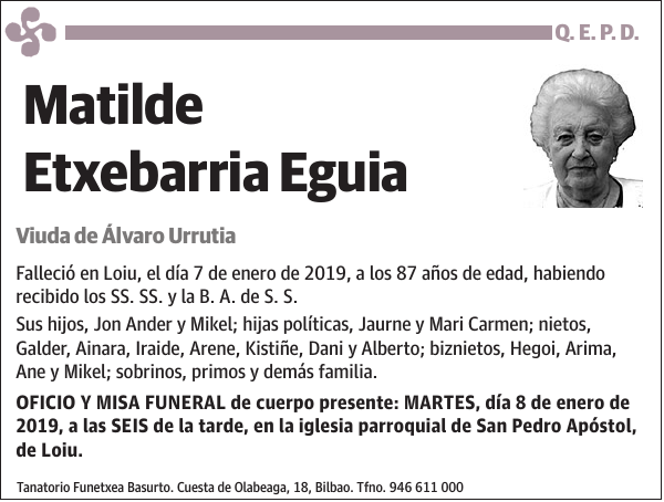 Matilde Etxebarria Eguia
