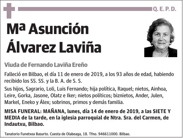 Mª Asunción Álvarez Laviña