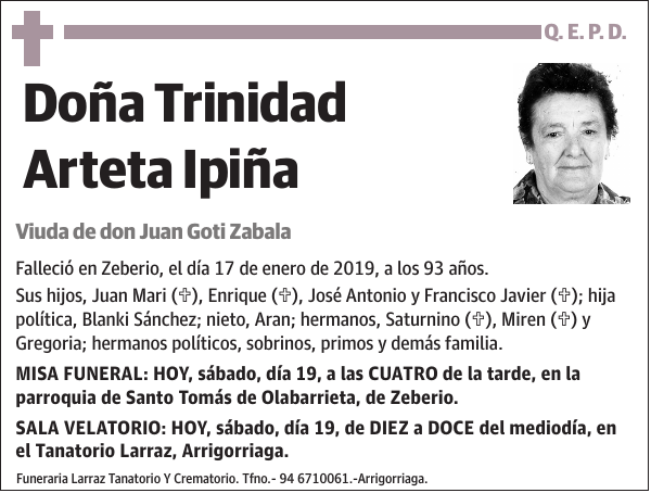 Trinidad Arteta Ipiña