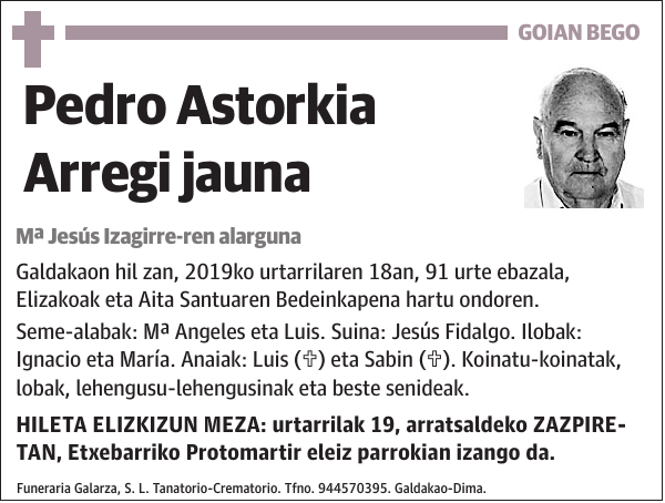 Pedro Astorkia Arregi