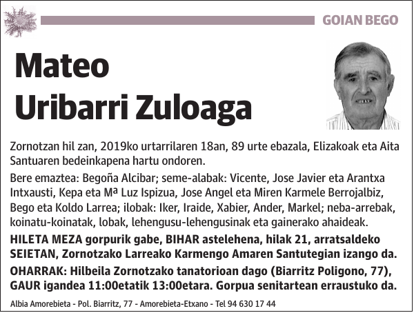 Mateo Uribarri Zuloaga