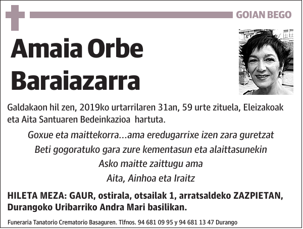 Amaia Orbe Baraiazarra