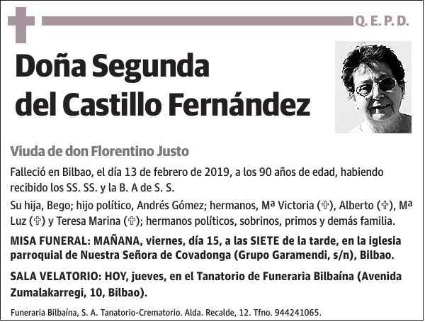 Segunda del Castillo Fernández