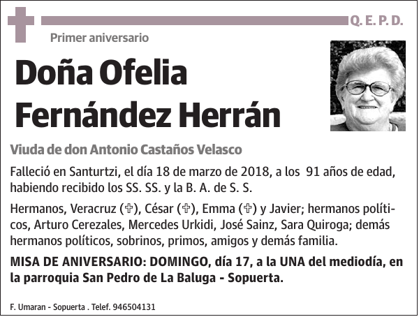 Ofelia Fernández Herrán