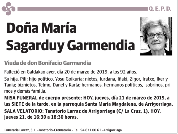 María Sagarduy Garmendia