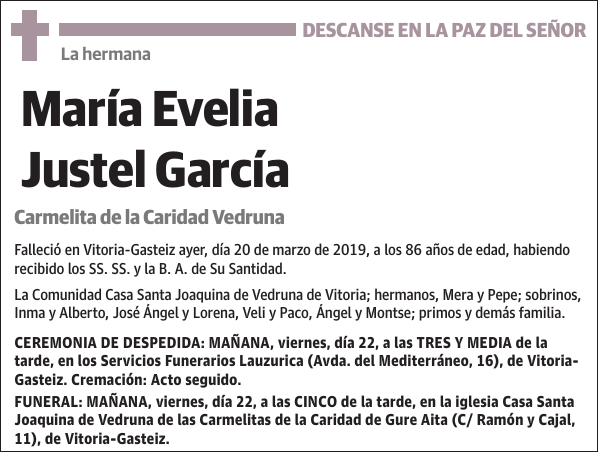 María Evelia Justel García