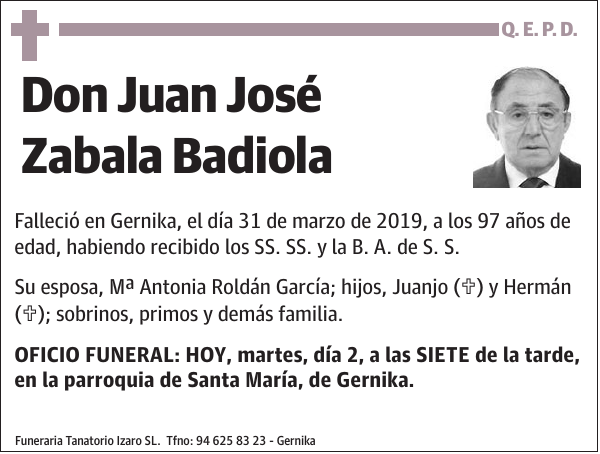 Juan José Zabala Badiola