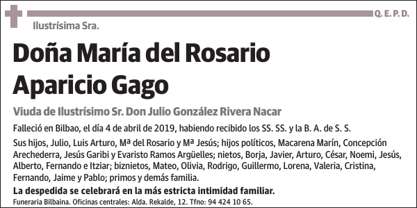 María del Rosario Aparicio Gago