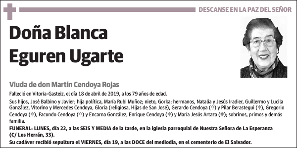 Blanca Eguren Ugarte