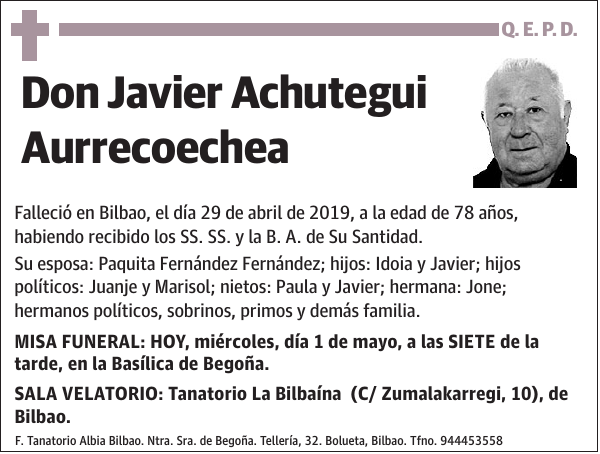 Javier Achutegui Aurrecoechea