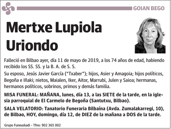 Mertxe Lupiola Uriondo