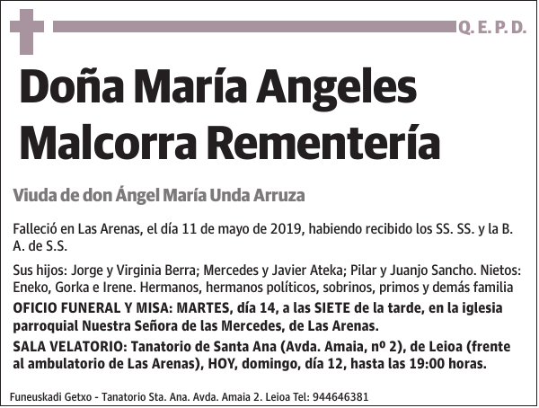 María Angeles Malcorra Rementería