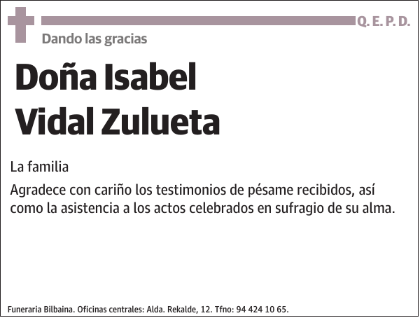 Isabel Vidal Zulueta