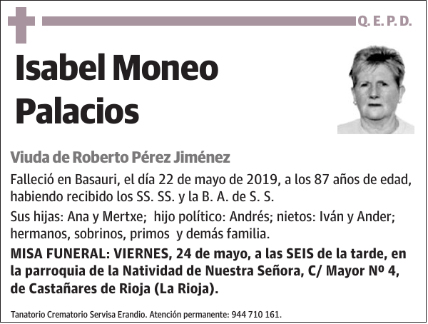 Isabel Moneo Palacios