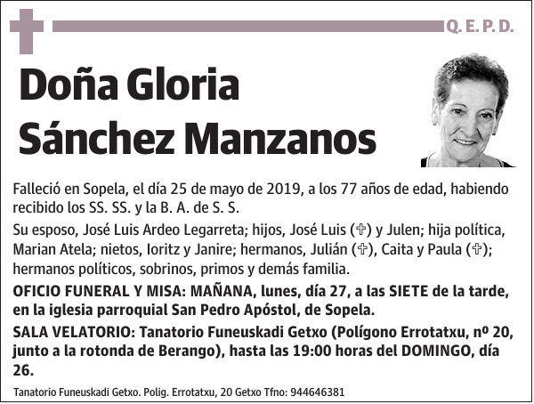 Gloria Sánchez Manzanos