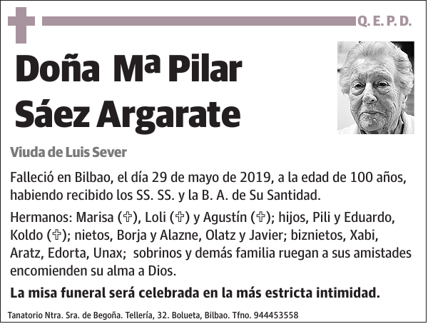 Mª Pilar Sáez Argarate