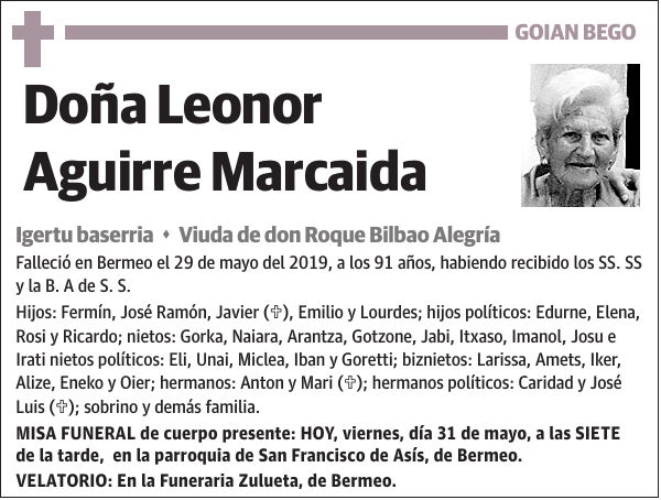 Leonor Aguirre Marcaida
