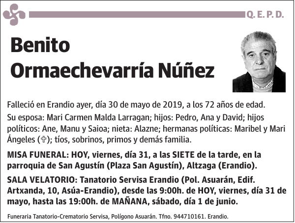 Benito Ormaechevarría Núñez