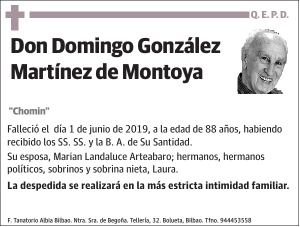Domingo González Martínez de Montoya
