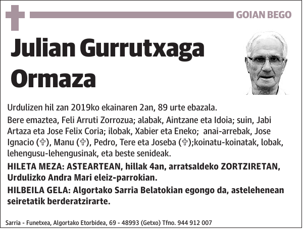 Julian Gurrutxaga Ormaza