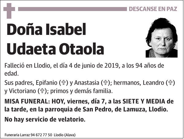 Isabel Udaeta Otaola