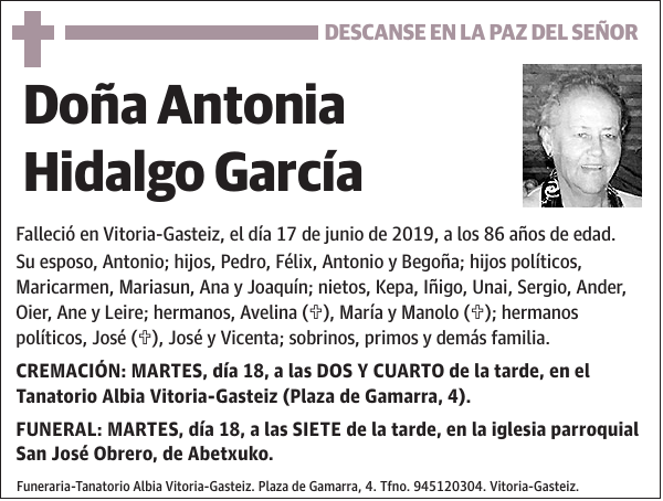 Antonia Hidalgo García