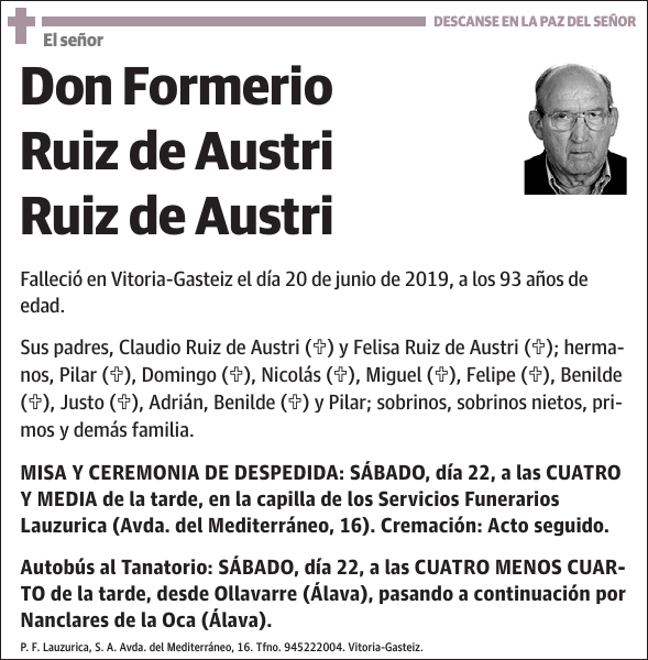 Formerio Ruiz de Austri