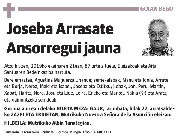 Joseba Arrasate Ansorregui