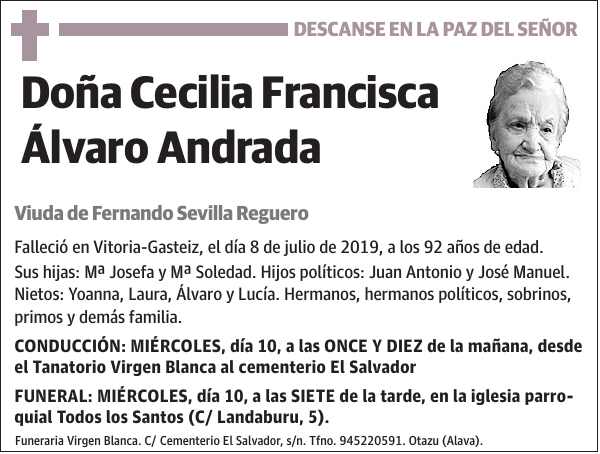 Cecilia Francisca Álvaro Andrada