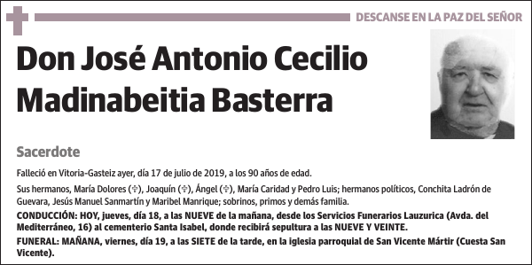 José Antonio Cecilio Madinabeitia Basterra