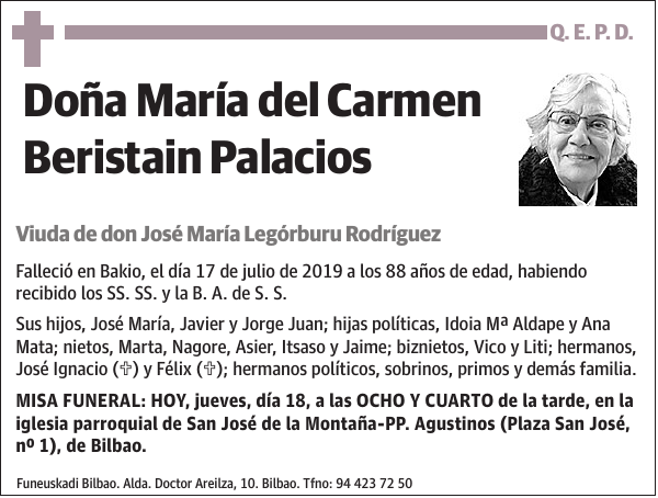 María del Carmen Beristain Palacios