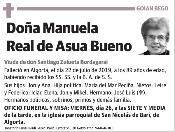 Manuela Real de Asua Bueno