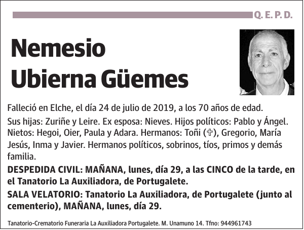 Nemesio Ubierna Güemes