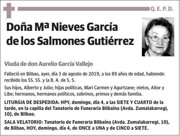 Mª Nieves García de los Salmones Gutiérrez
