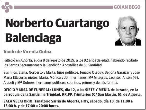 Norberto Cuartango Balenciaga
