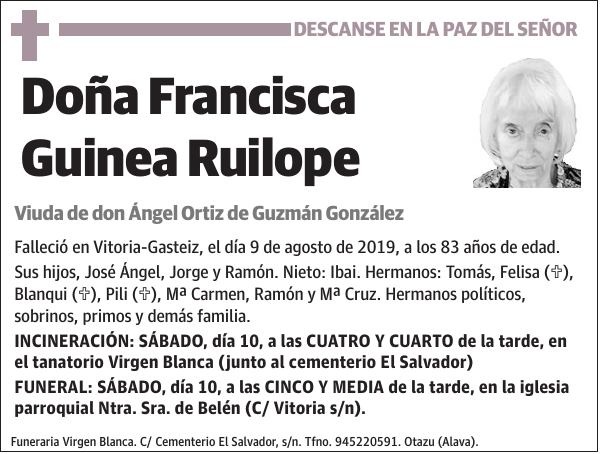 Francisca Guinea Ruilope