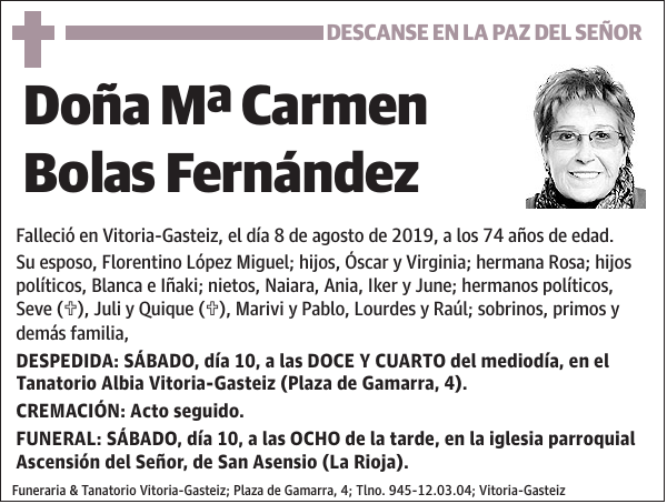 Mª Carmen Bolas Fernández
