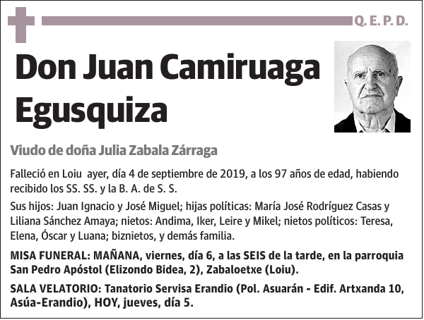 Juan Camiruaga Egusquiza