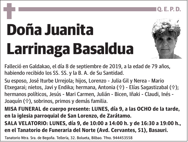 Juanita Larrinaga Basaldua