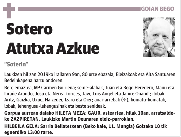 Sotero Atutxa Azkue