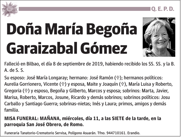 María Begoña Garaizabal Gómez