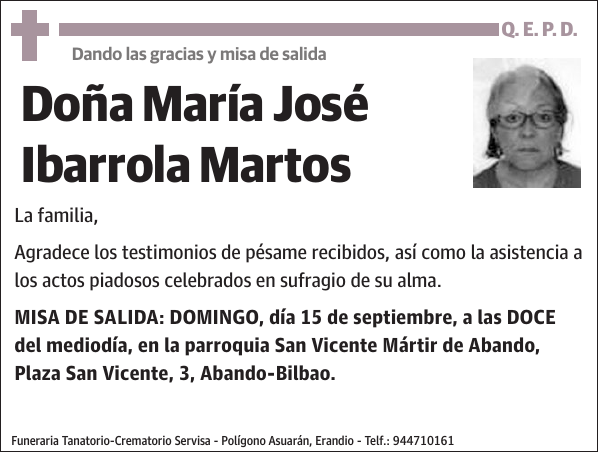 María José Ibarrola Martos