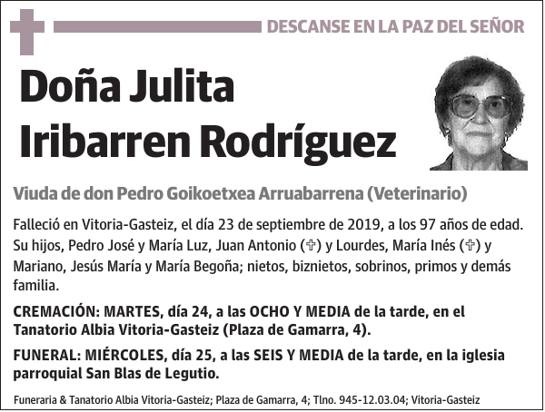 Julita Iribarren Rodríguez