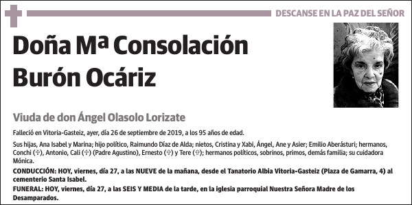 Mª Consolación Burón Ocáriz