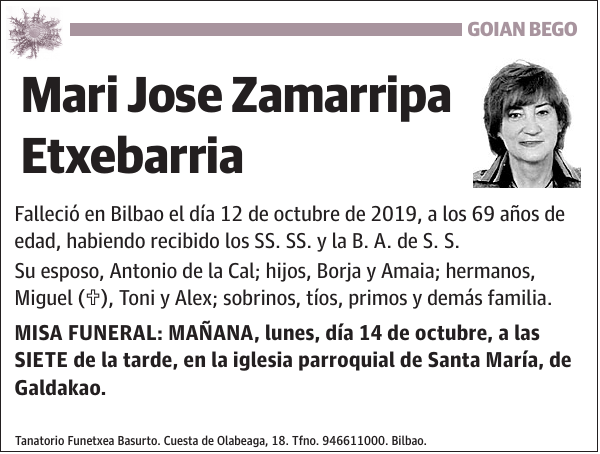 Mari Jose Zamarripa Etxebarria
