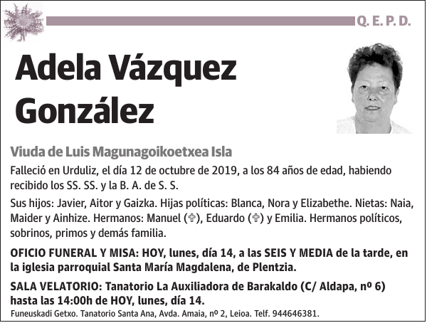 Adela Vázquez González