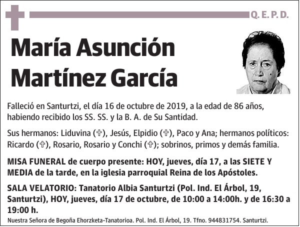 María Asunción Martínez García