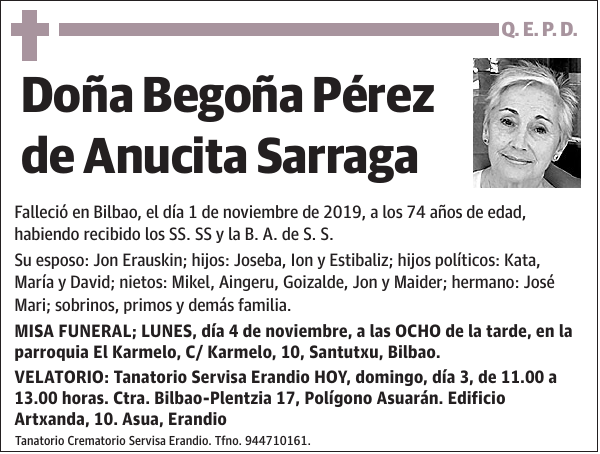 Begoña Pérez de Anucita Sarraga