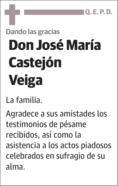 José María Castejón Veiga La familia.