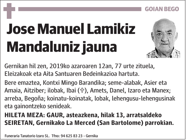 Jose Manuel Lamikiz Mandaluniz